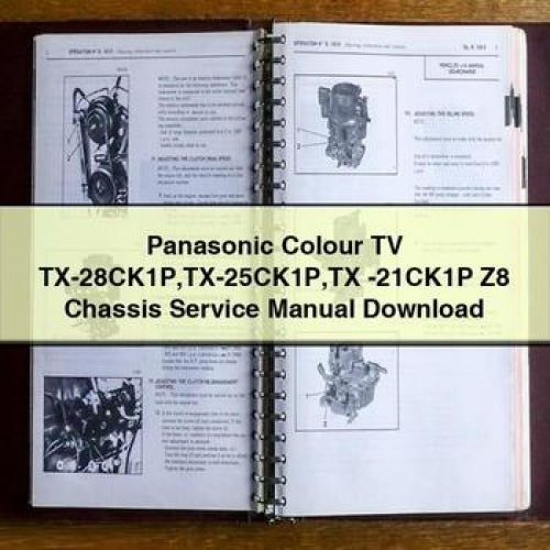 Manuel d'entretien du châssis Panasonic TV couleur TX-28CK1P TX-25CK1P TX -21CK1P Z8 Télécharger le PDF