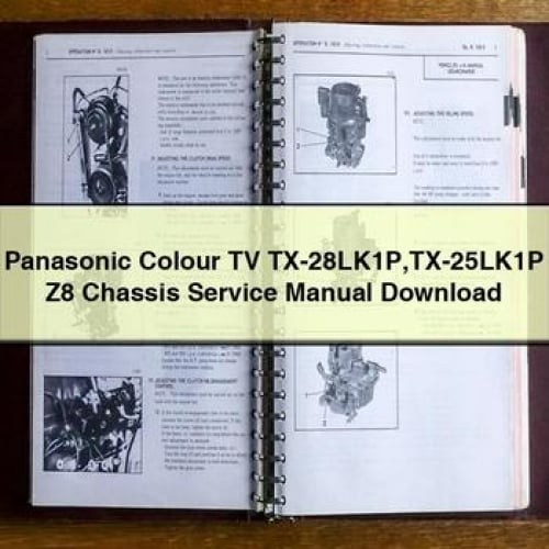 Manuel d'entretien du châssis Panasonic TV couleur TX-28LK1P TX-25LK1P Z8 Télécharger le PDF