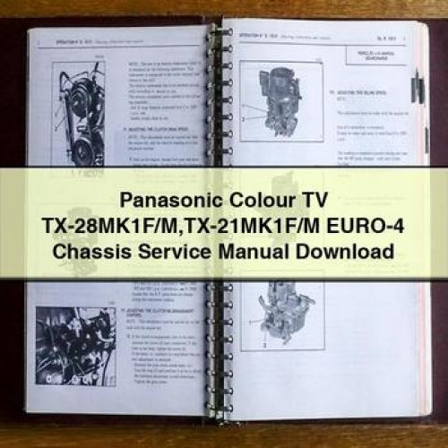 Manuel d'entretien du châssis du téléviseur couleur Panasonic TX-28MK1F/M TX-21MK1F/M EURO-4 Télécharger le PDF