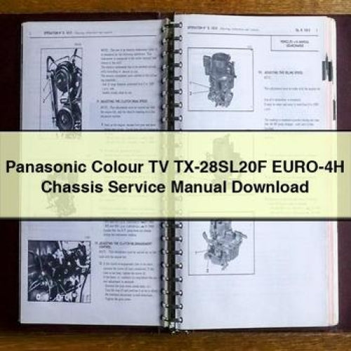 Manuel d'entretien du châssis du téléviseur couleur Panasonic TX-28SL20F EURO-4H Télécharger le PDF