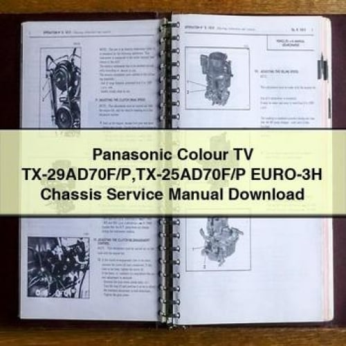 Manuel d'entretien du châssis du téléviseur couleur Panasonic TX-29AD70F/P TX-25AD70F/P EURO-3H Télécharger le PDF