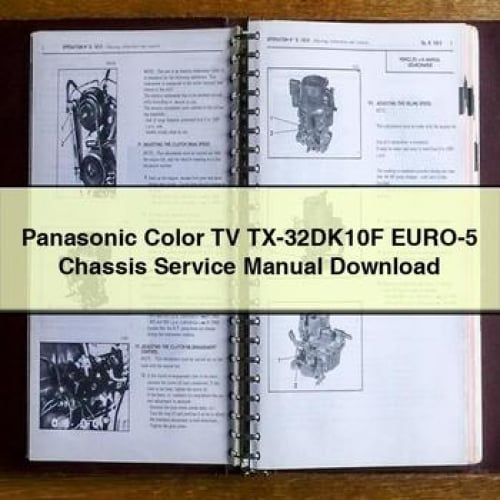 Manuel d'entretien du châssis du téléviseur couleur Panasonic TX-32DK10F EURO-5 Télécharger le PDF