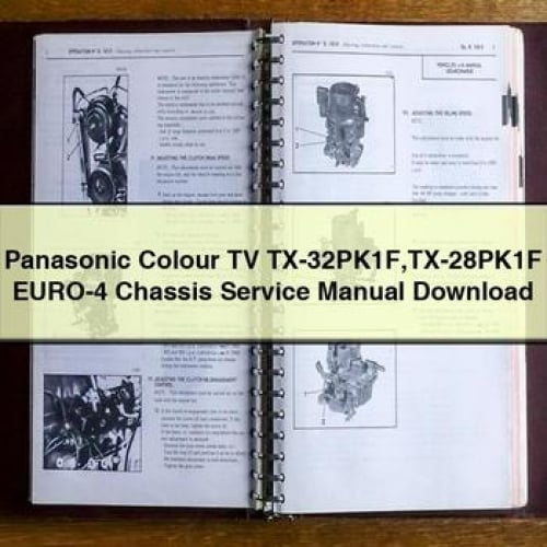 Panasonic Colour TV TX-32PK1F TX-28PK1F EURO-4 Chassis Service Manual Download PDF