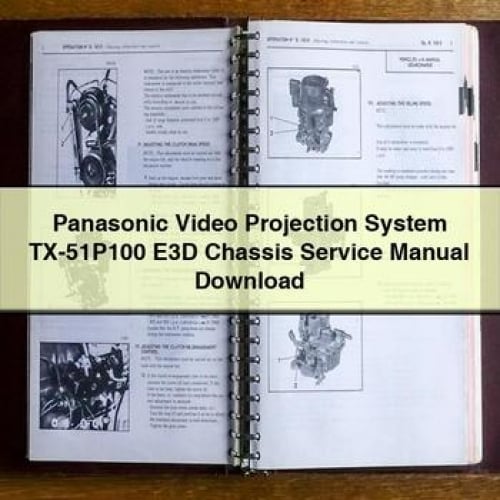 Manuel d'entretien du châssis E3D du système de projection vidéo Panasonic TX-51P100 Télécharger le PDF