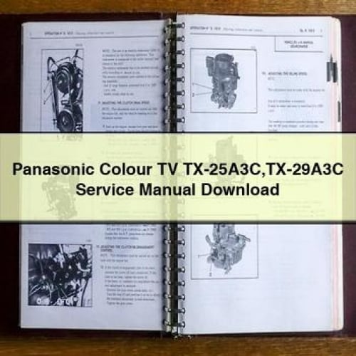 Manuel de service du téléviseur couleur Panasonic TX-25A3C TX-29A3C Télécharger le PDF