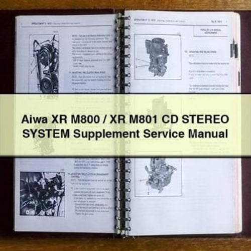 Aiwa XR M800 / XR M801 CD Stereo System Supplement Service Manual PDF Download