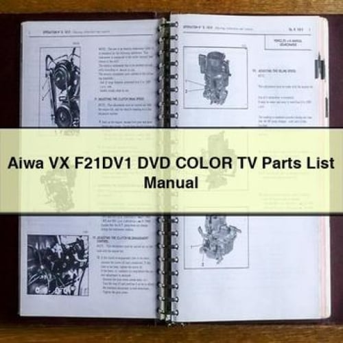 Manuel des pièces détachées du téléviseur couleur DVD Aiwa VX F21DV1 à télécharger en PDF