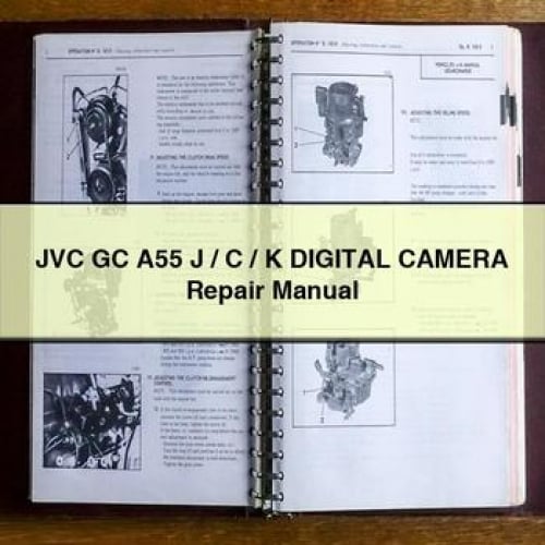 Manuel de réparation de l'appareil photo numérique JVC GC A55 J / C / K en téléchargement PDF