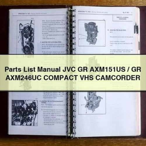 Parts List Manual JVC GR AXM151US / GR AXM246UC Compact VHS CAMCORDER PDF Download