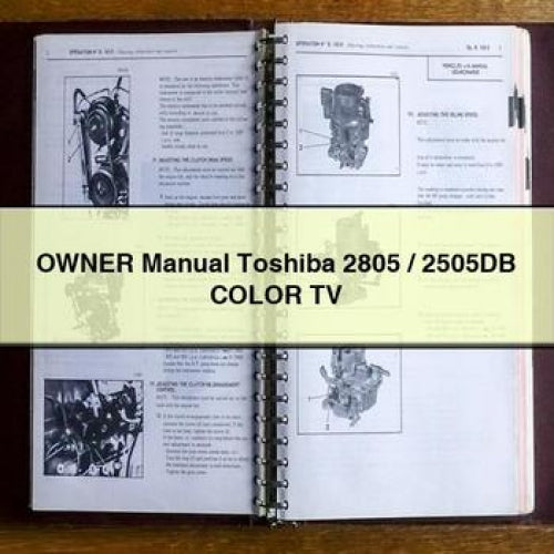 Owner Manual Toshiba 2805 / 2505DB Color TV PDF Download