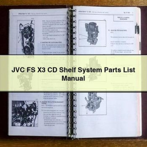 Liste des pièces détachées du système d'étagères à CD JVC FS X3 Téléchargement PDF