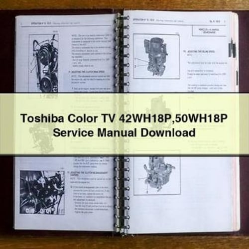 Télécharger le manuel d'entretien du téléviseur couleur Toshiba 42WH18P 50WH18P en format PDF