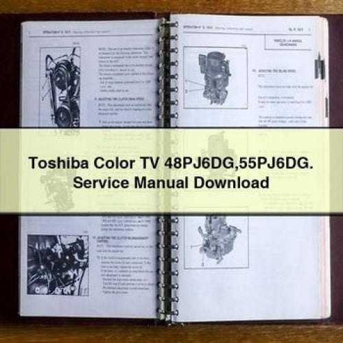 Téléviseur couleur Toshiba 48PJ6DG 55PJ6DG. Manuel de service à télécharger en PDF