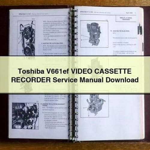 Manuel d'entretien du graveur de cassettes vidéo Toshiba V661ef Télécharger le PDF