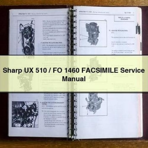 Sharp UX 510 / FO 1460 FACSIMILE Service Manual PDF Download