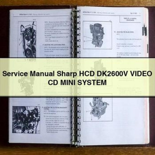 Manuel de service Sharp HCD DK2600V Système Mini CD Vidéo Télécharger PDF