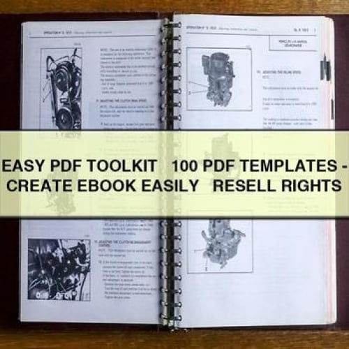 EASY PDF TOOLKIT + 100 PDF TEMPLATES - CREATE EBOOK EASILY + RESELL RIGHTS