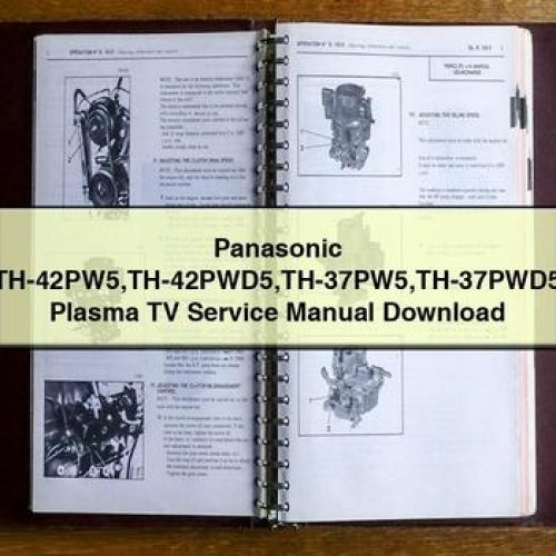 Panasonic TH-42PW5 TH-42PWD5 TH-37PW5 TH-37PWD5 Plasma TV Service Manual Download PDF