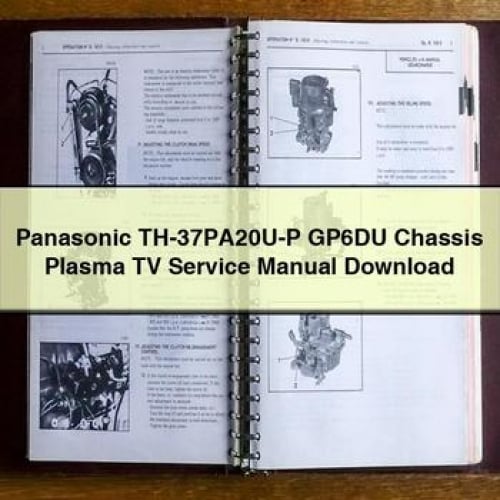 Panasonic TH-37PA20U-P GP6DU Chassis Plasma TV Service Manual Download PDF