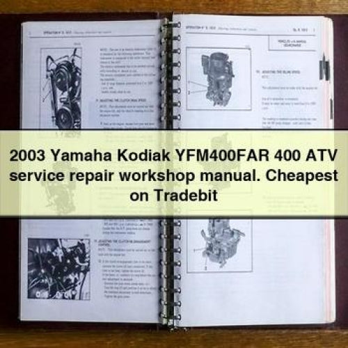 2003 Yamaha Kodiak YFM400FAR 400 ATV Service Repair Workshop Manual. Cheapest on Tradebit PDF Download