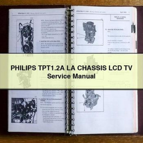 Manuel d'entretien du téléviseur LCD PHILIPS TPT1.2A LA CHASSIS PDF à télécharger