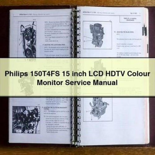 Manuel d'entretien du moniteur couleur HDTV LCD Philips 150T4FS 15 pouces à télécharger en PDF