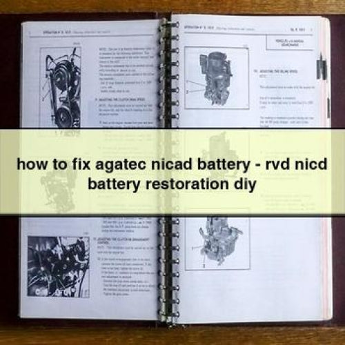 comment réparer la batterie agatec nicad - restauration de batterie rvd nicd diy