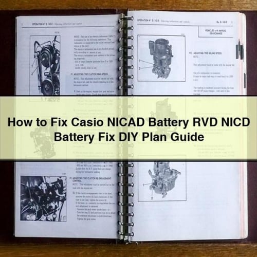 Comment réparer la batterie CASIO NICAD RVD Guide de plan de réparation de batterie NICD DIY