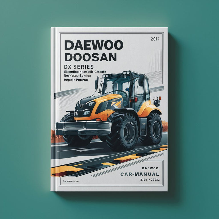 Manual completo de servicio y reparación del taller de la excavadora Daewoo Doosan serie DX Esquema eléctrico e hidráulico