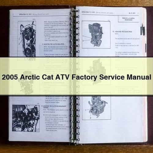 Manuel d'entretien d'usine du VTT Arctic Cat 2005 Télécharger le PDF