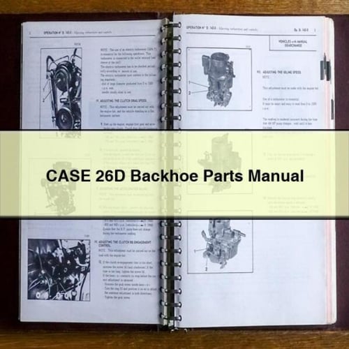 Manual de piezas de la retroexcavadora CASE 26D