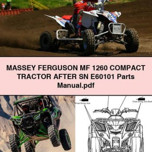 MASSEY FERGUSON MF 1260 Compact Tractor AFTER SN E60101 Parts Manual PDF Download