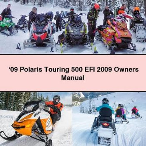 Manuel du propriétaire Polaris Touring 500 EFI 2009 2009 Télécharger PDF