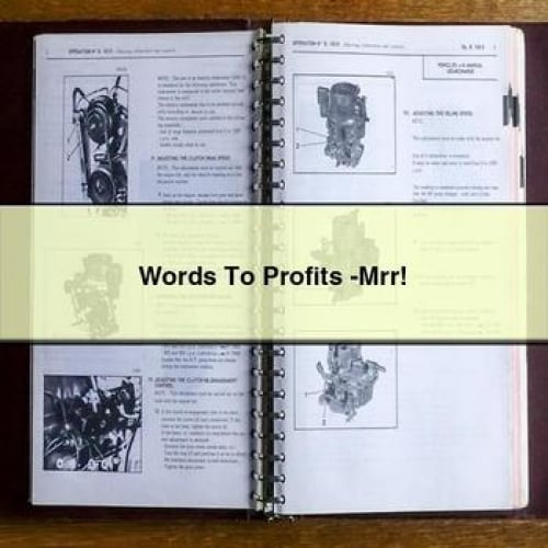 Des mots pour faire des profits - Mrr