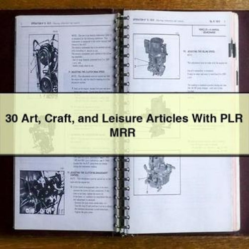 30 articles d'art, d'artisanat et de loisirs avec PLR MRR