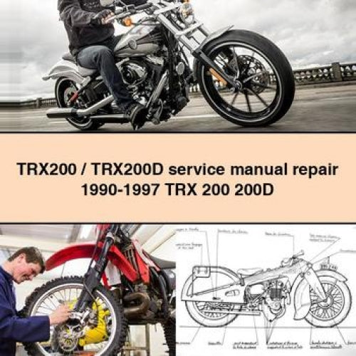 TRX200 / TRX200D Service Manual Repair 1990-1997 TRX 200 200D PDF Download