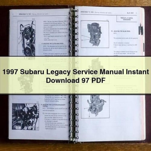 Téléchargement instantané du manuel d'entretien de la Subaru Legacy 1997 97 PDF