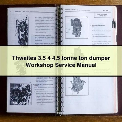 Manual de reparación y servicio del dumper Thwaites de 3,5 t y 4,5 t