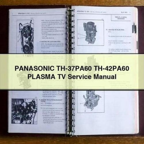 Manuel d'entretien du téléviseur plasma Panasonic TH-37PA60 TH-42PA60 en PDF à télécharger