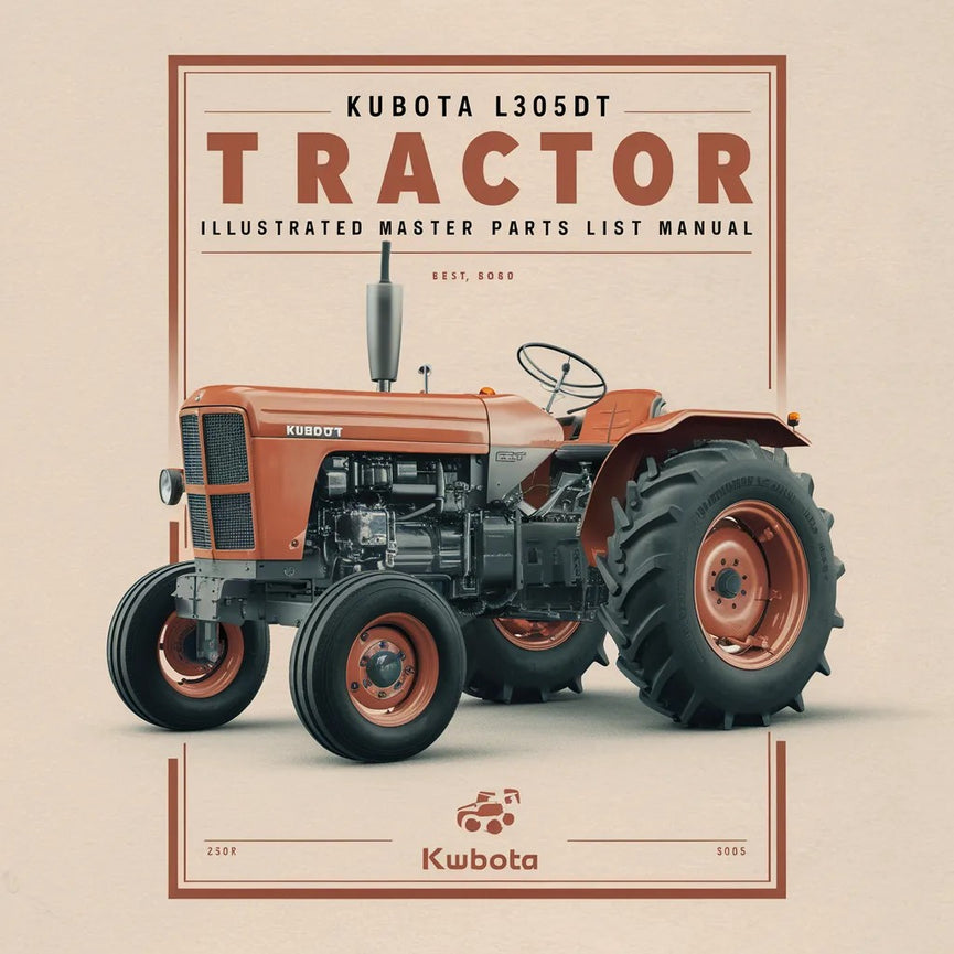 Manuel illustré des pièces détachées du tracteur Kubota L305DT à télécharger en PDF