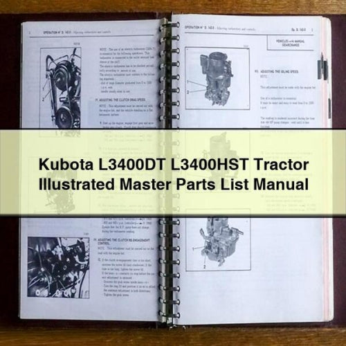 Manuel illustré des pièces détachées du tracteur Kubota L3400DT L3400HST Télécharger PDF