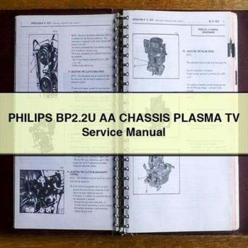 Manuel d'entretien du téléviseur plasma PHILIPS BP2.2U AA à châssis PDF à télécharger