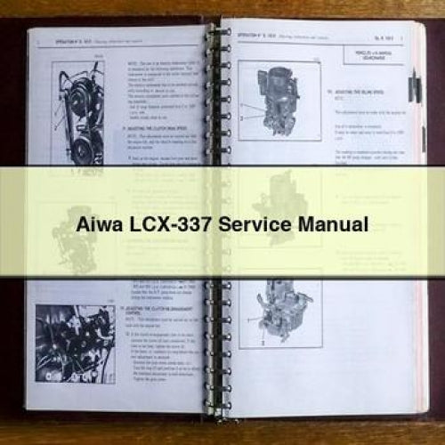 Téléchargement PDF du manuel d'entretien de l'Aiwa LCX-337