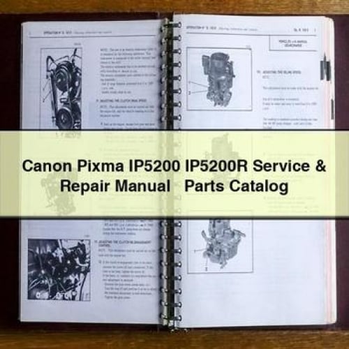 Canon Pixma IP5200 IP5200R Service & Repair Manual + Parts Catalog PDF Download