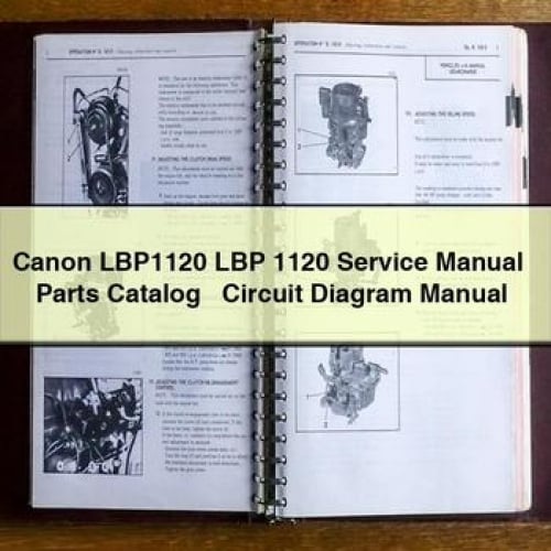 Manuel de service Canon LBP1120 LBP 1120 + Catalogue de pièces détachées + Téléchargement du manuel du schéma de circuit PDF