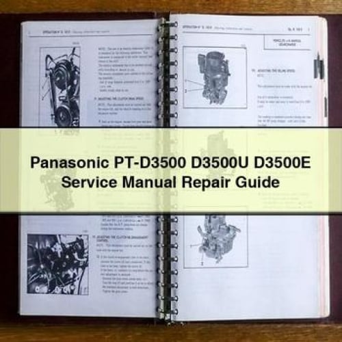 Panasonic PT-D3500 D3500U D3500E Service Manual Repair Guide PDF Download