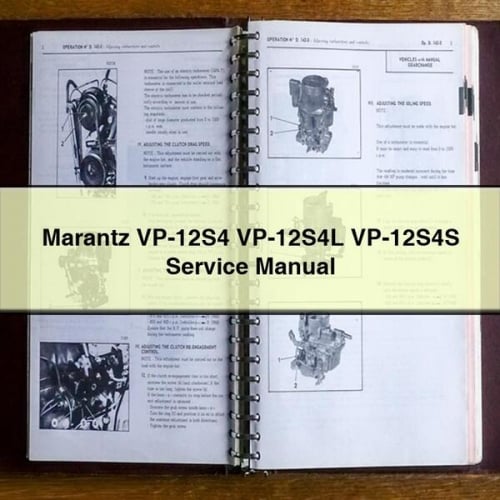 Marantz VP-12S4 VP-12S4L VP-12S4S Manuel de service Télécharger PDF