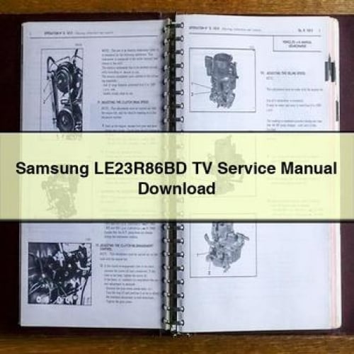 Télécharger le manuel de service du téléviseur Samsung LE23R86BD en format PDF