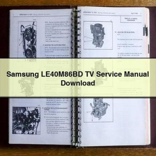 Télécharger le manuel de service du téléviseur Samsung LE40M86BD en format PDF