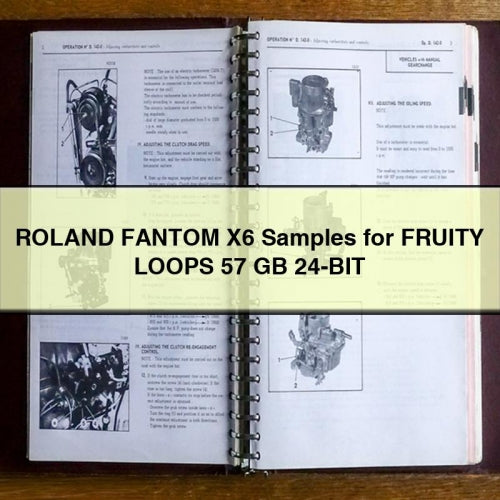 Échantillons ROLAnd FANTOM X6 pour FRUITY LOOPS 57 Go 24 bits